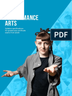 Performance Arts Syllabus Specifications from 2020