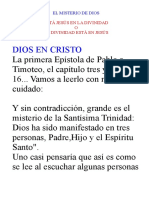 El Misterio de Dios