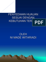 Penyediaan Hijauan Sesuai Dengan Kebutuhan Ternak