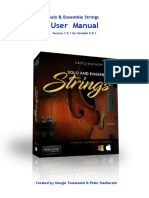 USER MANUAL Solo Ensemble Strings Sample Modeling