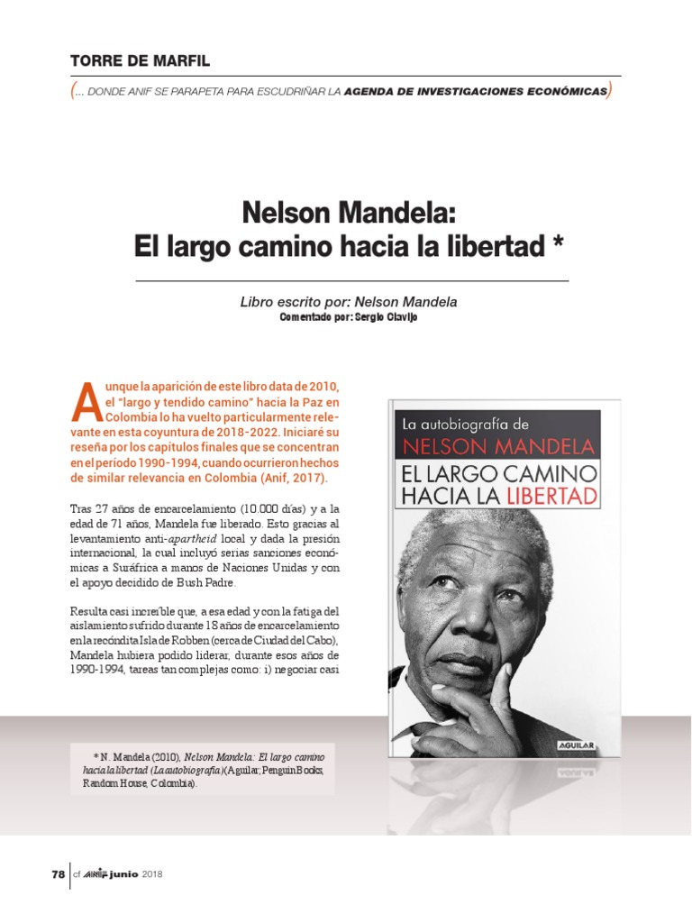 El Largo Camino Hacia La Libertad de Nelson Mandela | Descargar gratis ...