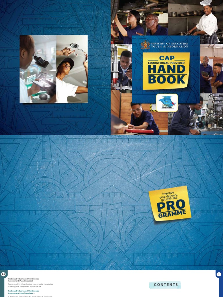 Cap Provider HANDBOOK PDF Vocational Education Test (Assessment)