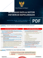 Integrasi Data Dan Sistem Pelayanan Kepegawaian 2019