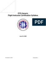 Flight Instructor Certification Syllabus PDF