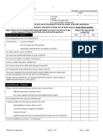 Workplace inspection checklist