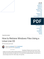 How To Retrieve Windows Files Using A Linux Live CD PDF