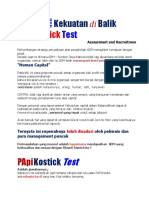 RAHASIA Dan KEKUATAN DI BALIK PAPIKostick Test