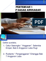 #1. Konsep Dasar Anggaran