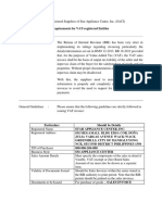 Memo To Suppliers - Invoicing Requirements - 2019