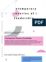 Contemporary Theories of Leadership