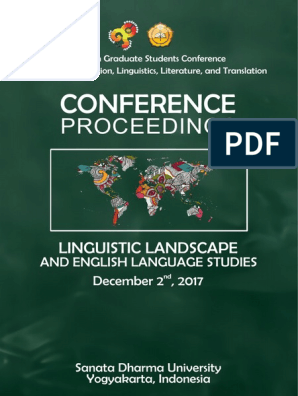 Proceeding Gsc 17 Pdf Pdf Indonesian Language Interdisciplinarity
