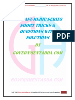 Alphanumeric Series PDF by Governmentadda PDF