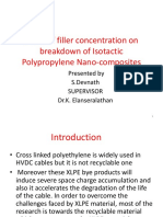 Effect of Filler Concentration On Breakdown of Isotactic