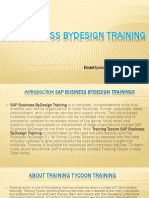 SAP Business ByDesign Training