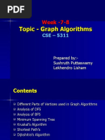 Topic - Graph Algorithms