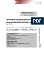 Desarrollo Del Pensamiento Geométrico A Partir Del Uso de Estrategias Didácticas Soportadas en Herramientas Computacionales y El Modelo Van Hiele.