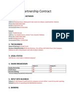 Partnership deed Format