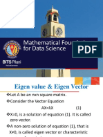 Mathematical Foundations for Data Science Eigenvalues