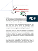 Analisis Kebutuhan Pelatihan