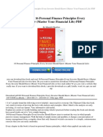 16 Personal Finance Principles Every Investor Should Know Master Your Financial Life PDF