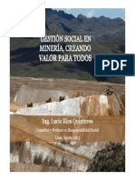 SIGEMIN. Int. Gestión Social. Valor en Mineria - Agost.2013 PDF