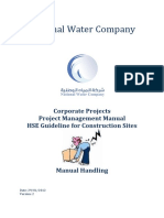 National Water Co manual handling guide