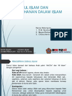 Presentasi Kelompok Kerja Dienul Islam PDF