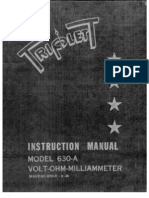 Triplett 630A Meter Manual