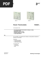 RAA31 Termostato ambiente Siemens, salida conmutado, ajuste consigna.