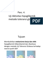 Uji Aktivitas Hipoglikemik Metode Toleransi Glukosa