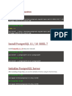 Install and Configure PostgreSQL 11/10 on RHEL 7