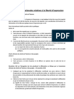 International Standards On Freedom of Expression Final French
