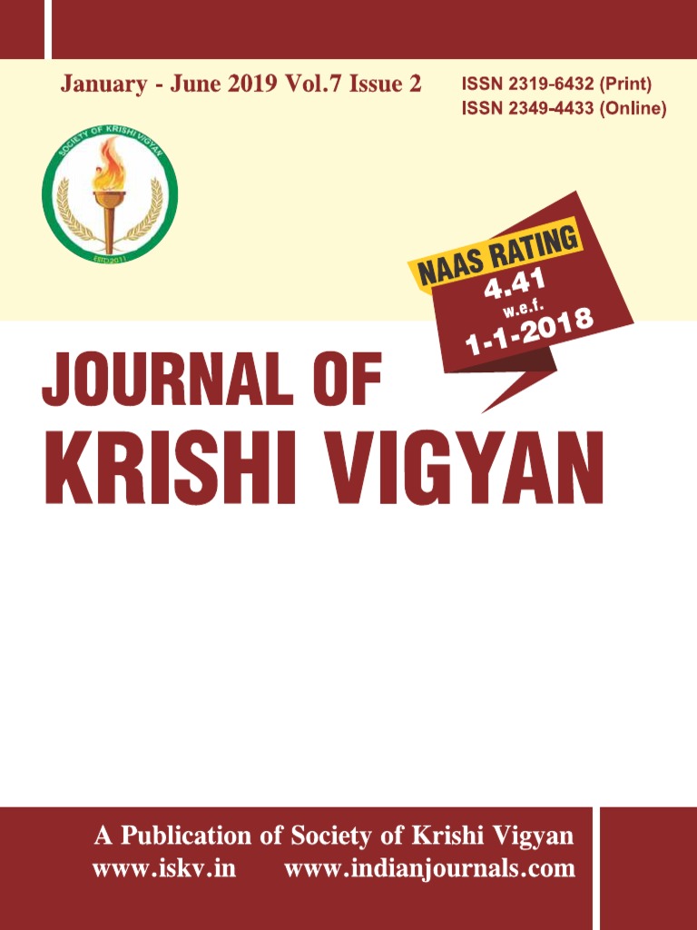 Journal Of Krishi Vigyan Vol 7 Issue 2 Livestock Farmer