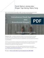 Konsekuensi Parah Namun Jarang atau Konsekuensi Ringan Tapi Sering.docx