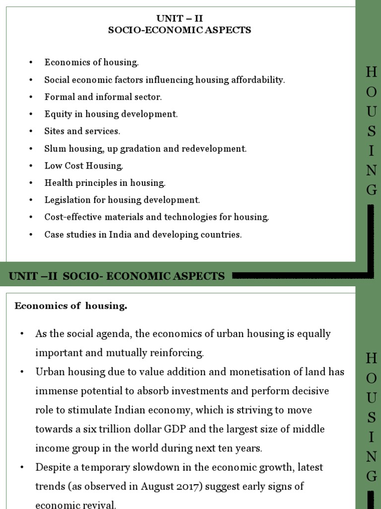 Economic Factors in Housing Affordability | PDF | Slum | Affordable Housing