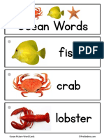 Ocean Word Cards PDF