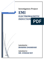 Investigatory Project on Electromagnetic Induction