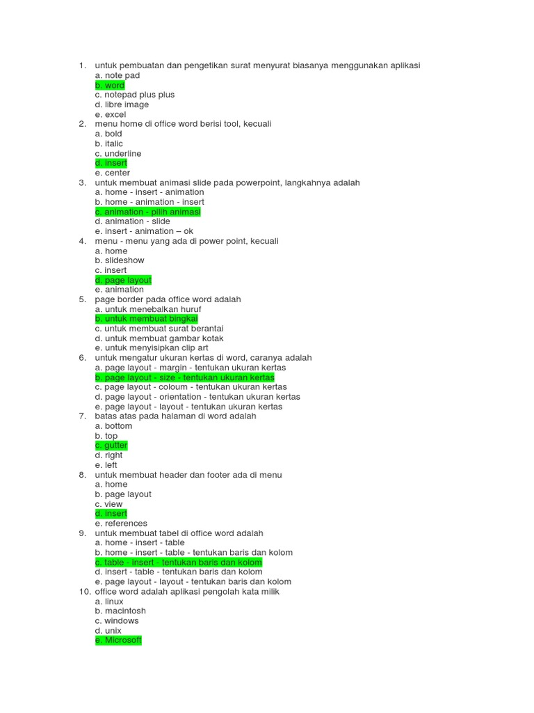 Bank Soal Simdig Sem 1 Docx