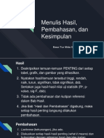 6 Menulis Hasil, Pembahasan, Dan Kesimpulan