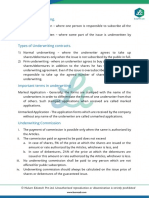 Accounting and Insight To Significant Concept Such As Types of Underwriting, Marked and Unmarked Application PDF