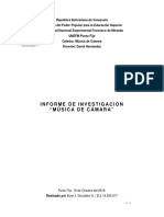 Informe de Investigación - Música de Cámara