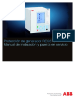 1MRK502015-UES B Es Manual de Instalacion y Puesta en Servicio Proteccion de Generador REG670 PDF