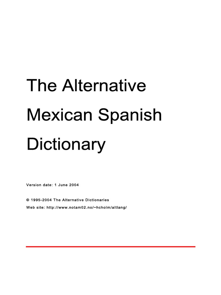 Mexican Spanish PDF PDF Noun Verb