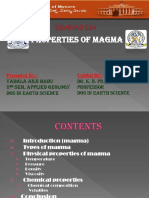 Properties of Magma: Temperature, Pressure, Viscosity and Composition