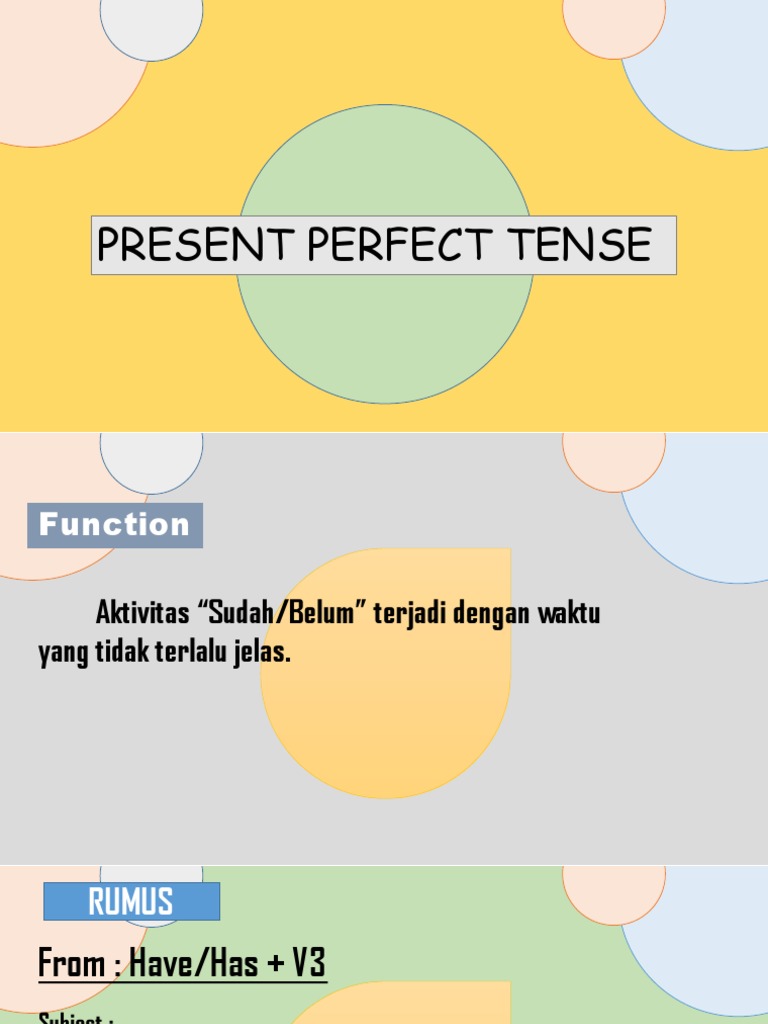 Understanding Present Perfect Tense | PDF | Onomastics | Languages
