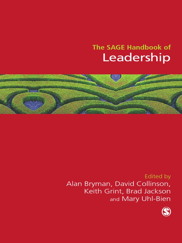 The SAGE Handbook of Leadership PDF | PDF | Leadership | Social Network