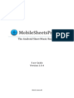 Guida All'uso Di Mobile Sheet