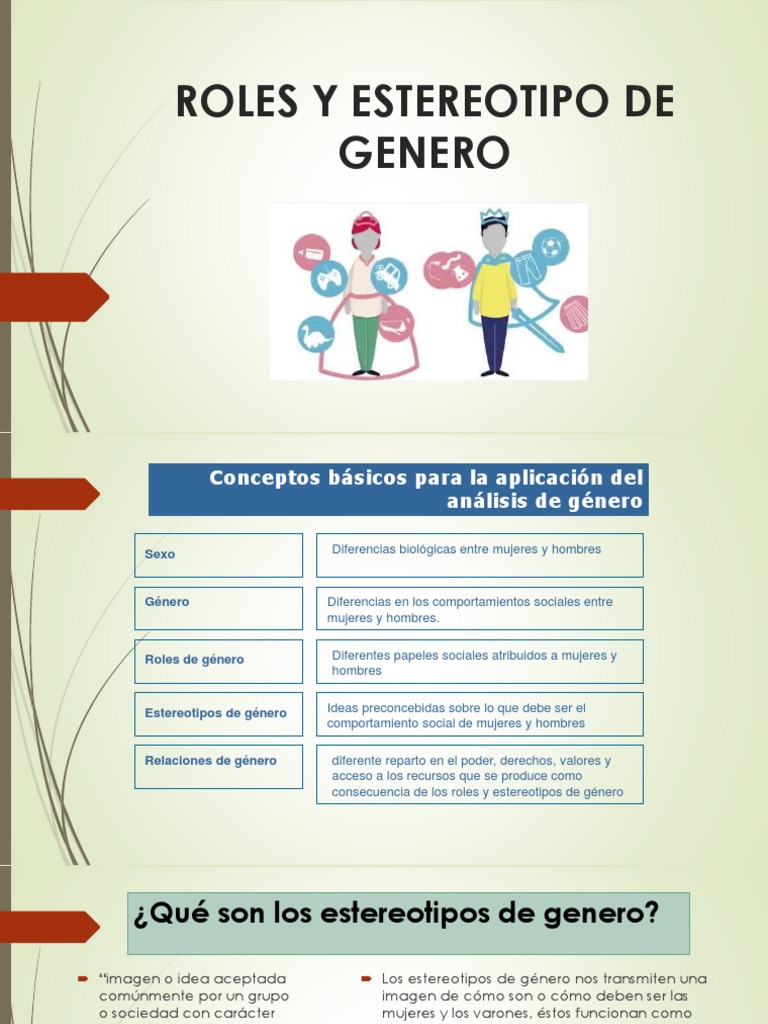 Roles y estereotipos de género | PDF | Ciencias sociales | Relaciones ...