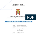 Informe de Modulacion Am