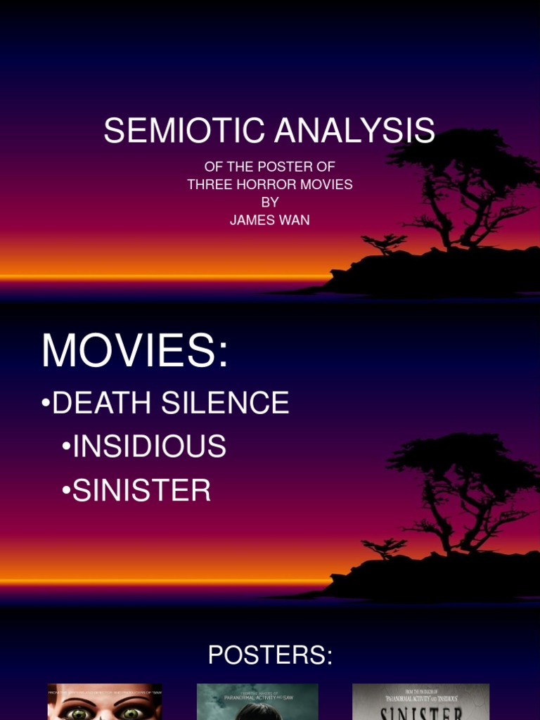 Semiotic Analysis | PDF | Horror Films | Anger, image size:768x1024